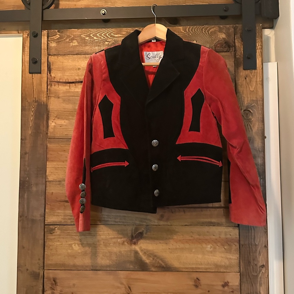 Vintage Scully Black and Red Women's Blazer